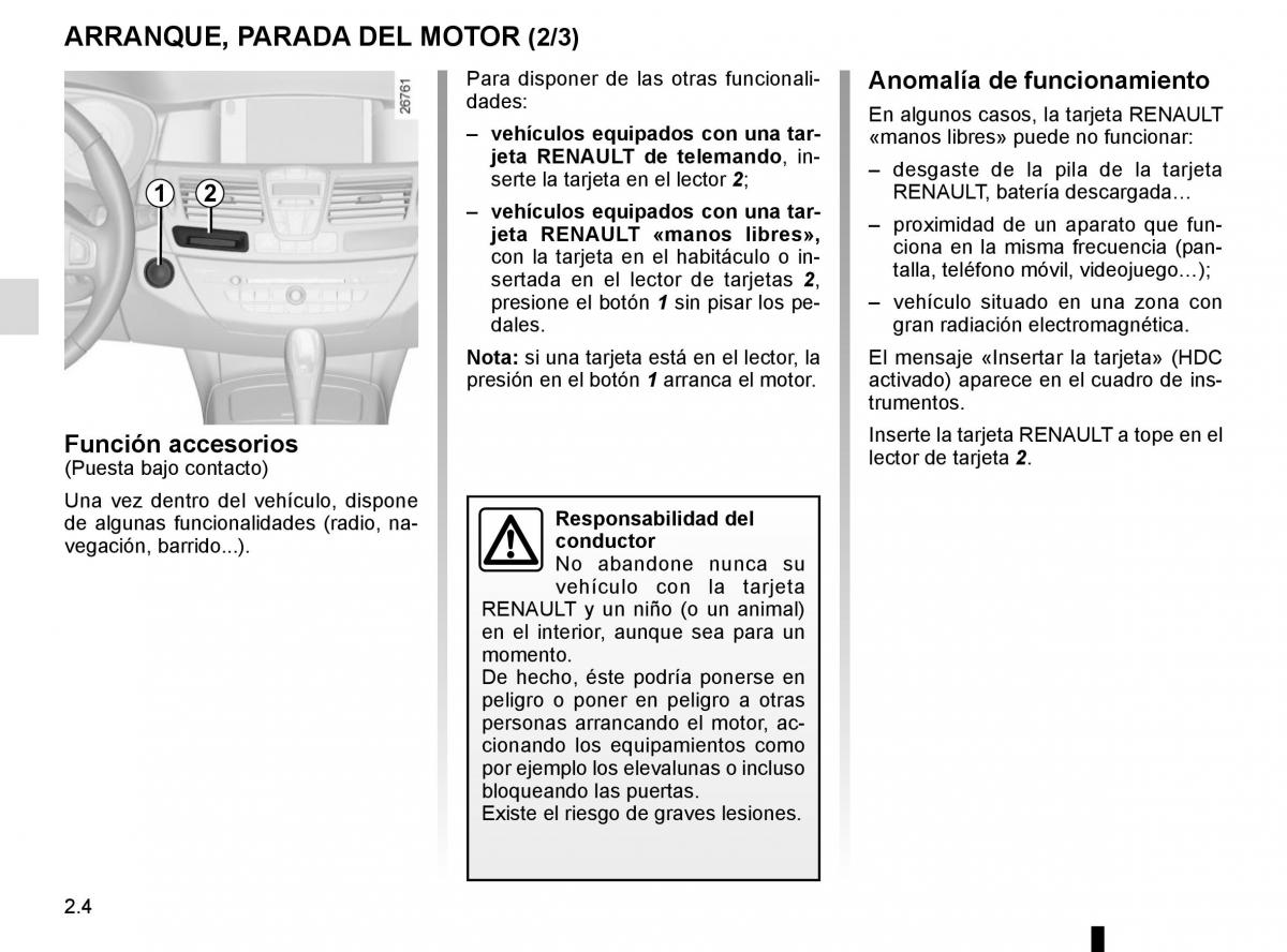 Renault Laguna III 3 manual del propietario / page 90