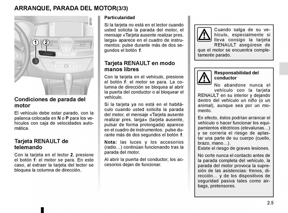 Renault Laguna III 3 manual del propietario / page 91