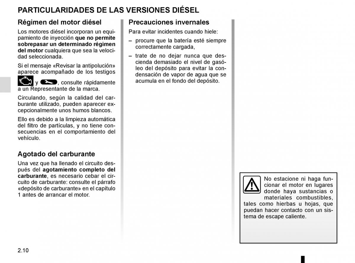 Renault Laguna III 3 manual del propietario / page 96