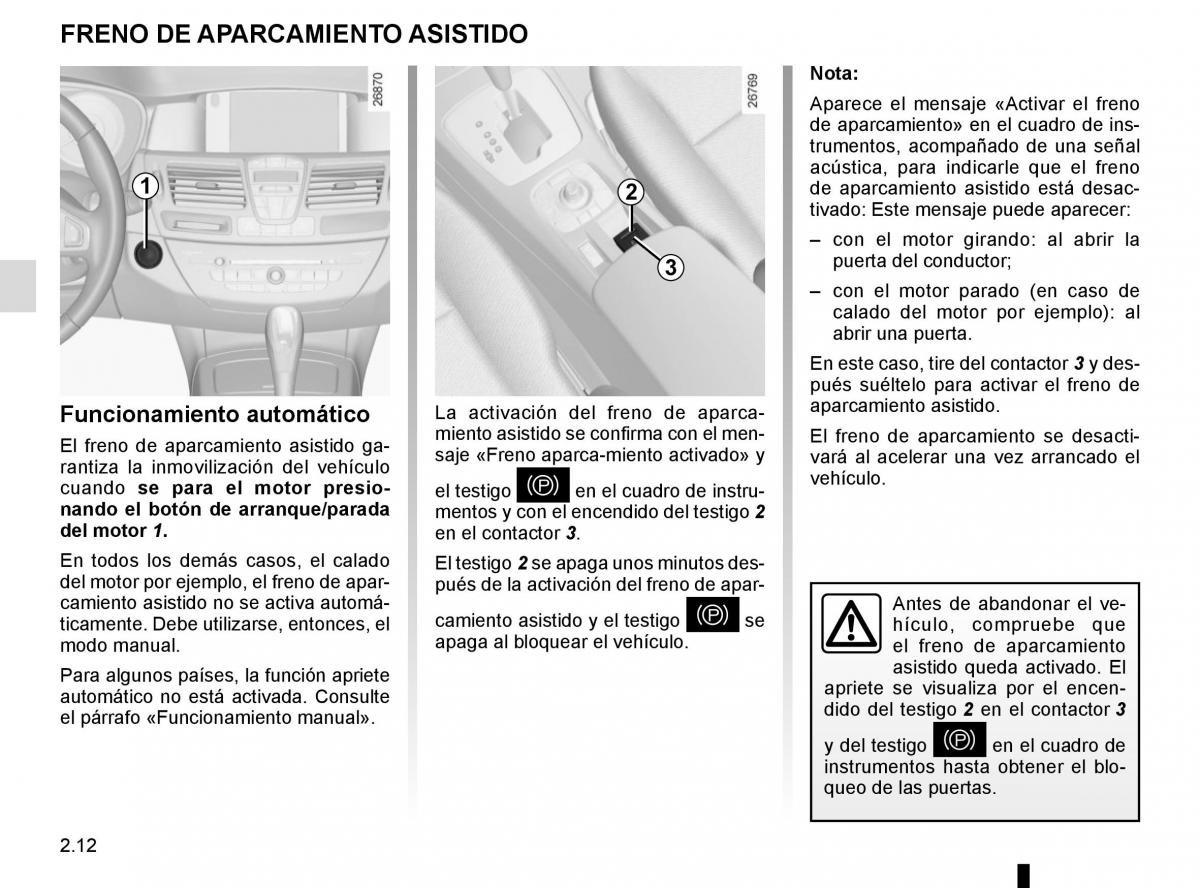 Renault Laguna III 3 manual del propietario / page 98