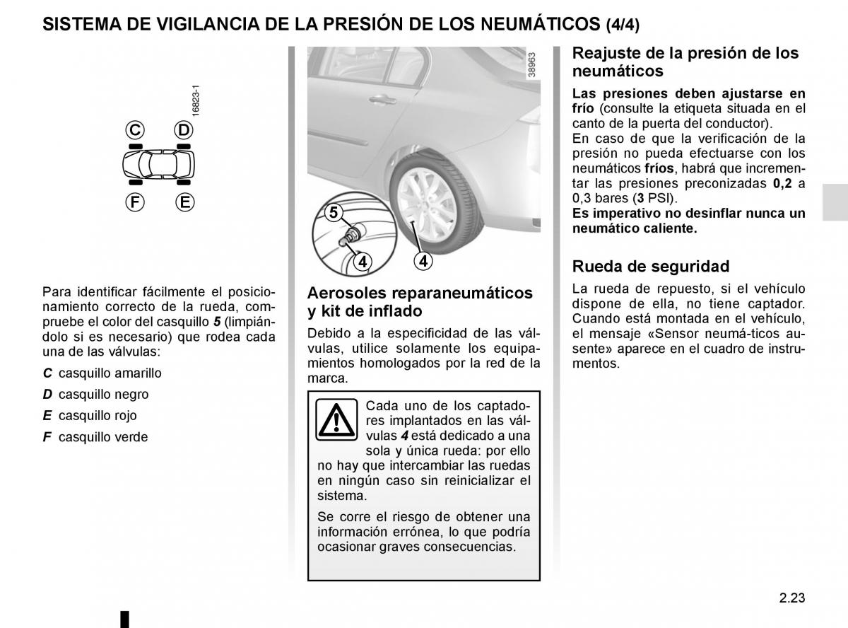 Renault Laguna III 3 manual del propietario / page 109