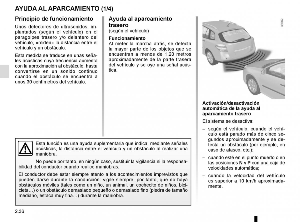 Renault Laguna III 3 manual del propietario / page 122