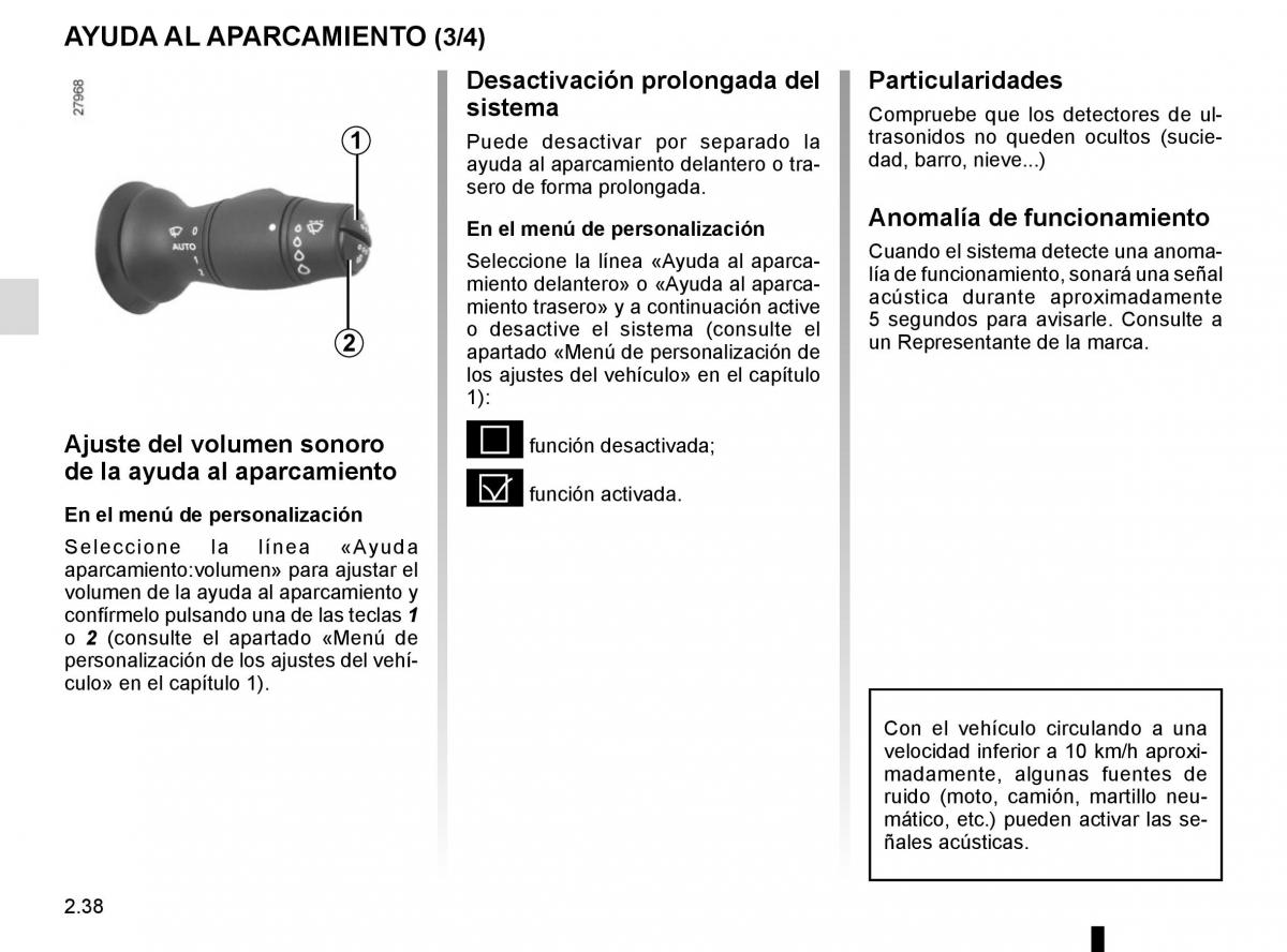 Renault Laguna III 3 manual del propietario / page 124