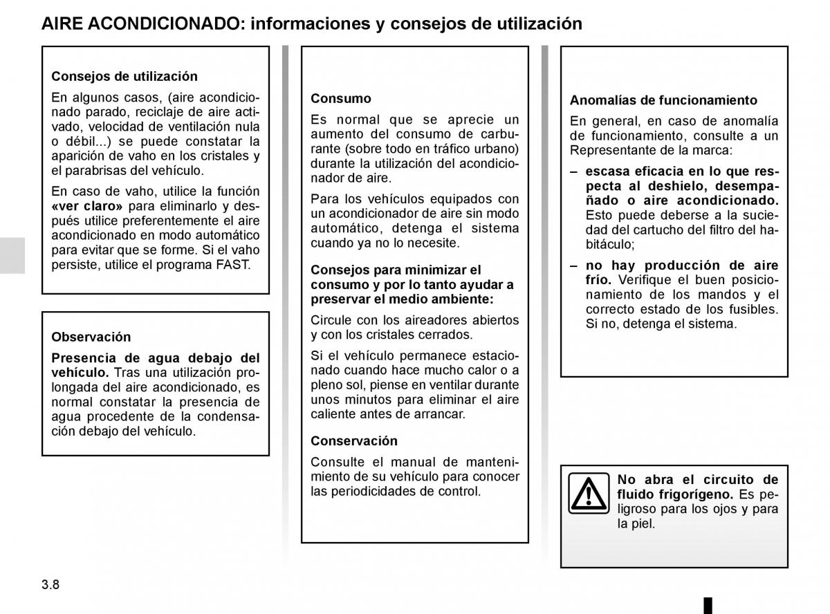 Renault Laguna III 3 manual del propietario / page 136