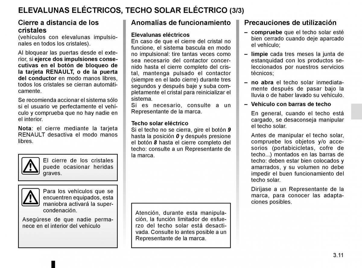 Renault Laguna III 3 manual del propietario / page 139