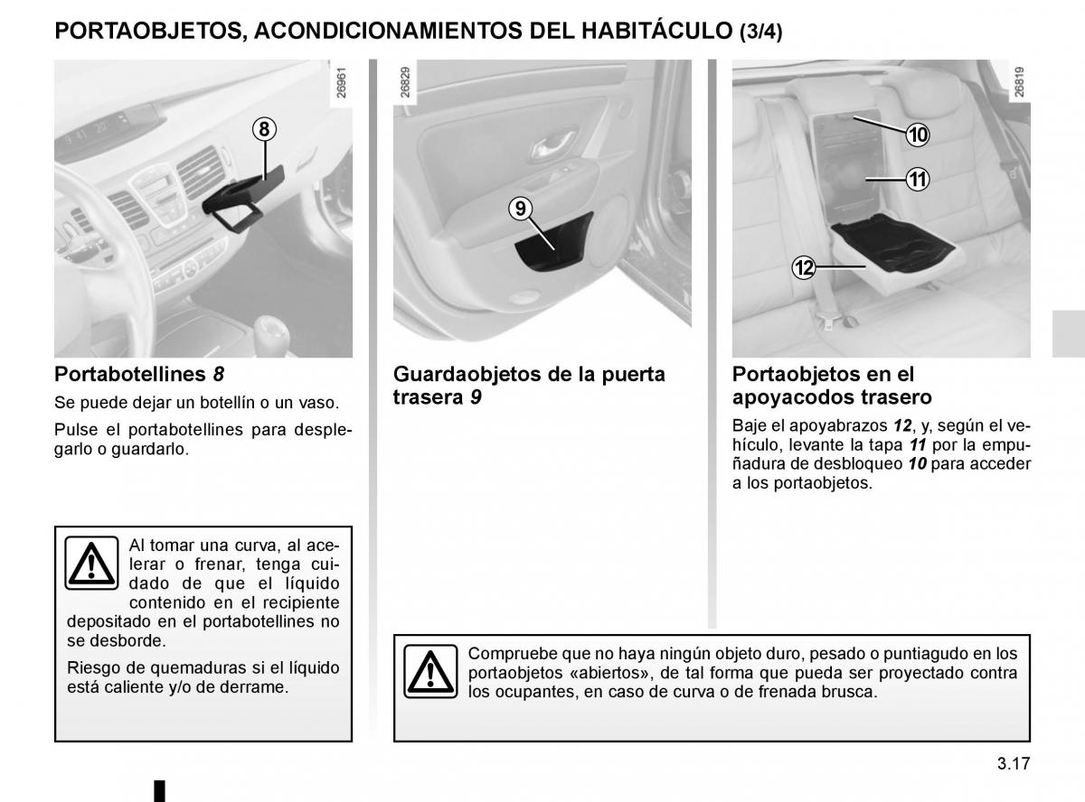 Renault Laguna III 3 manual del propietario / page 145