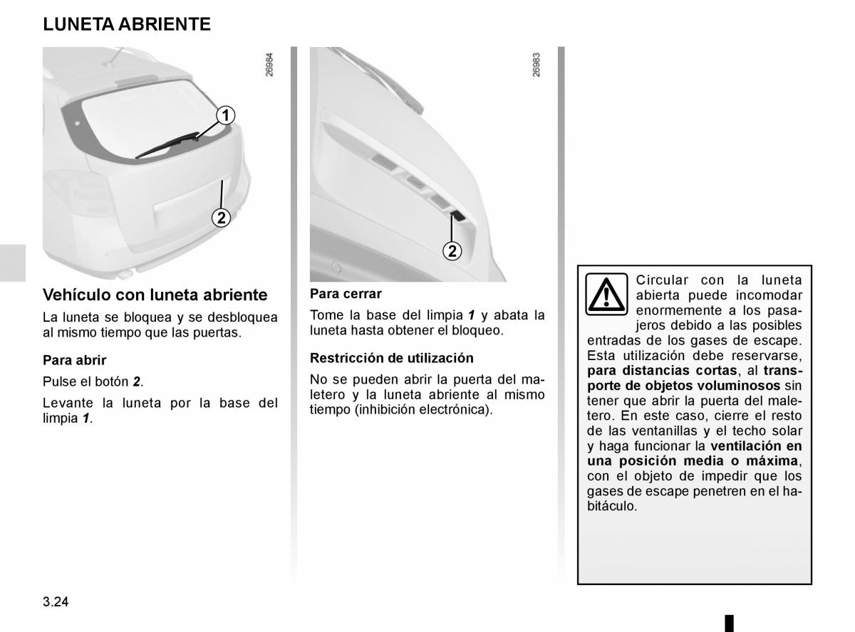 Renault Laguna III 3 manual del propietario / page 152