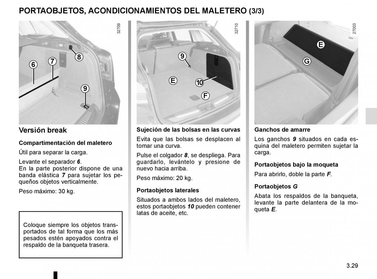 Renault Laguna III 3 manual del propietario / page 157