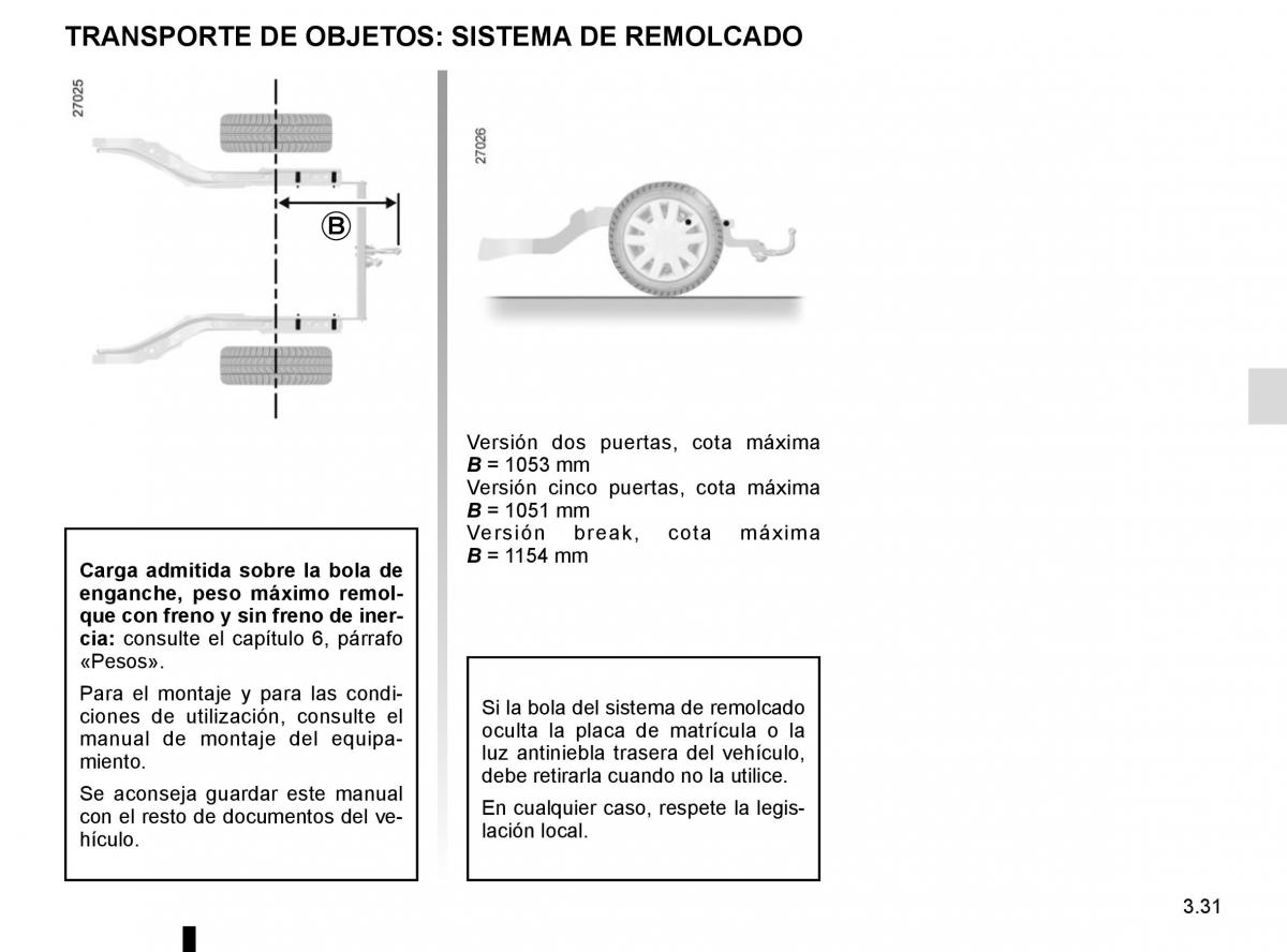 Renault Laguna III 3 manual del propietario / page 159