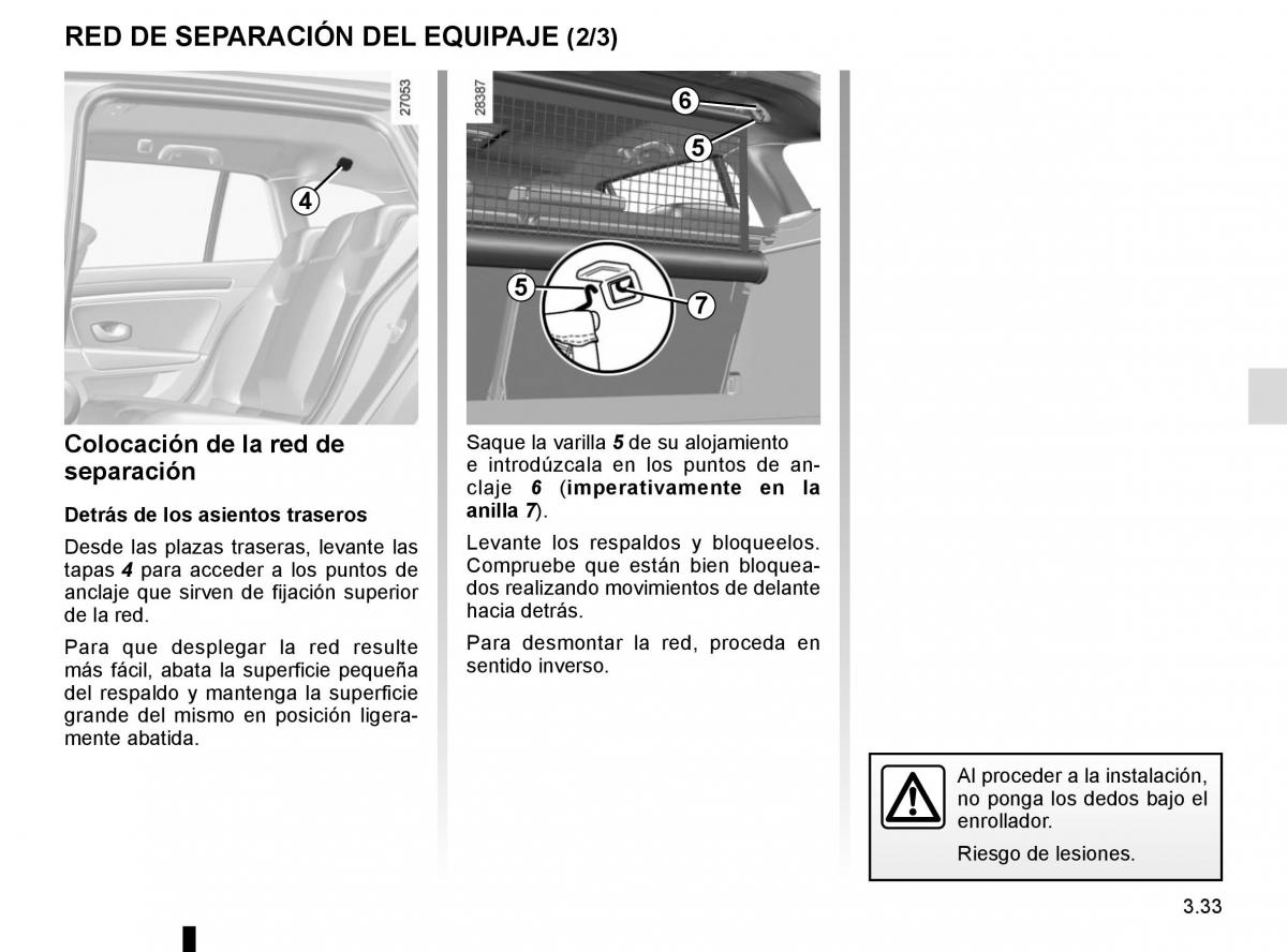 Renault Laguna III 3 manual del propietario / page 161