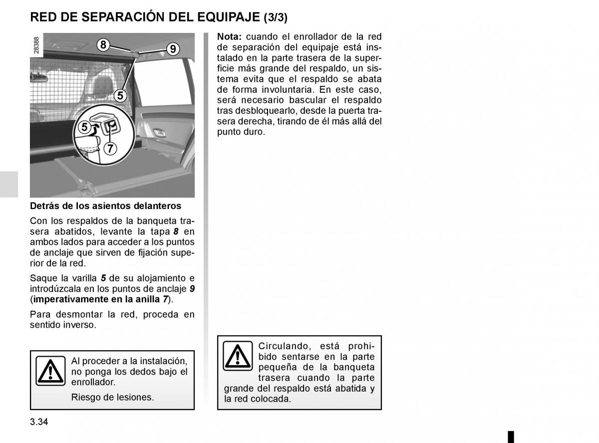 Renault Laguna III 3 manual del propietario / page 162