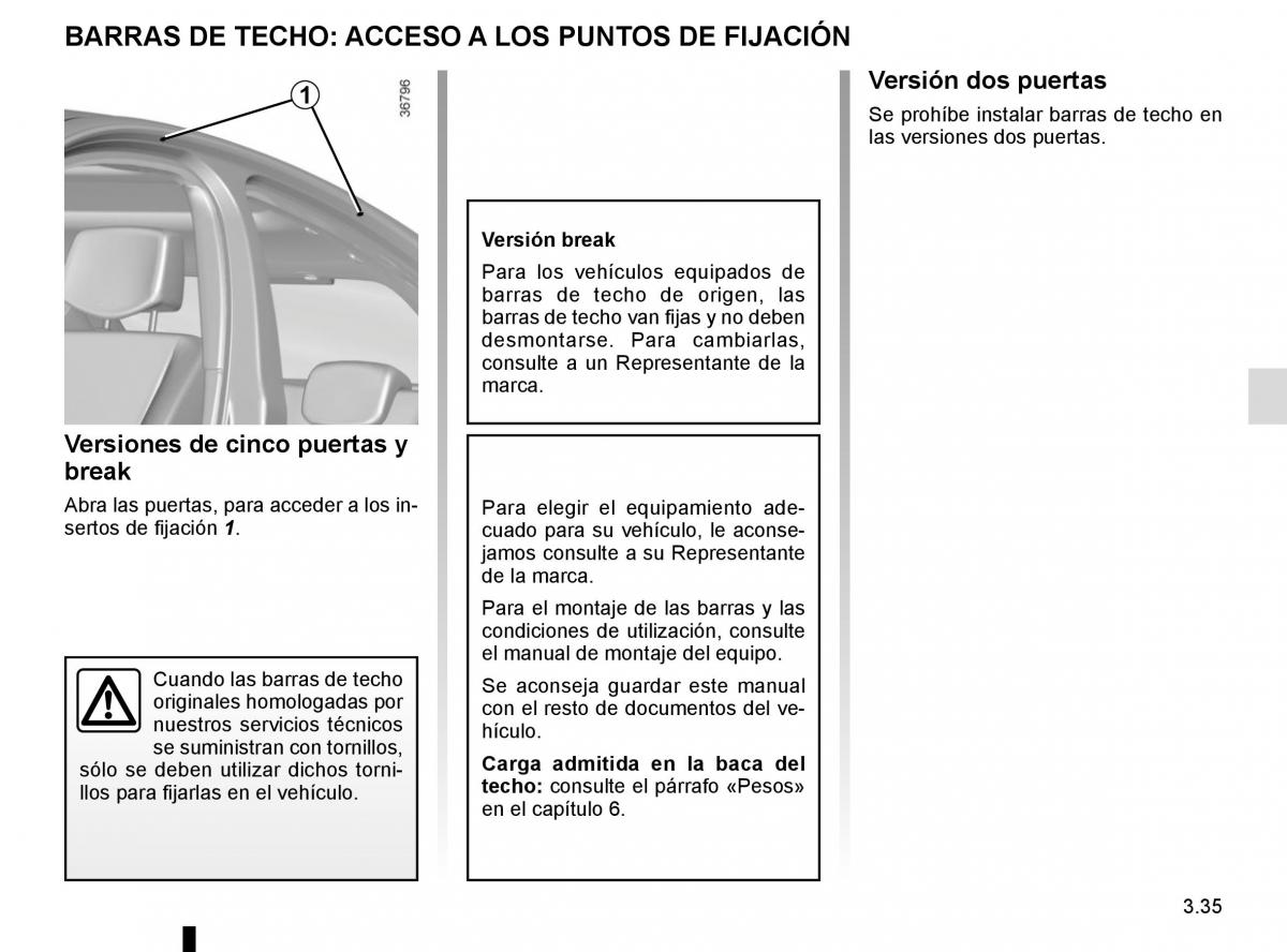 Renault Laguna III 3 manual del propietario / page 163