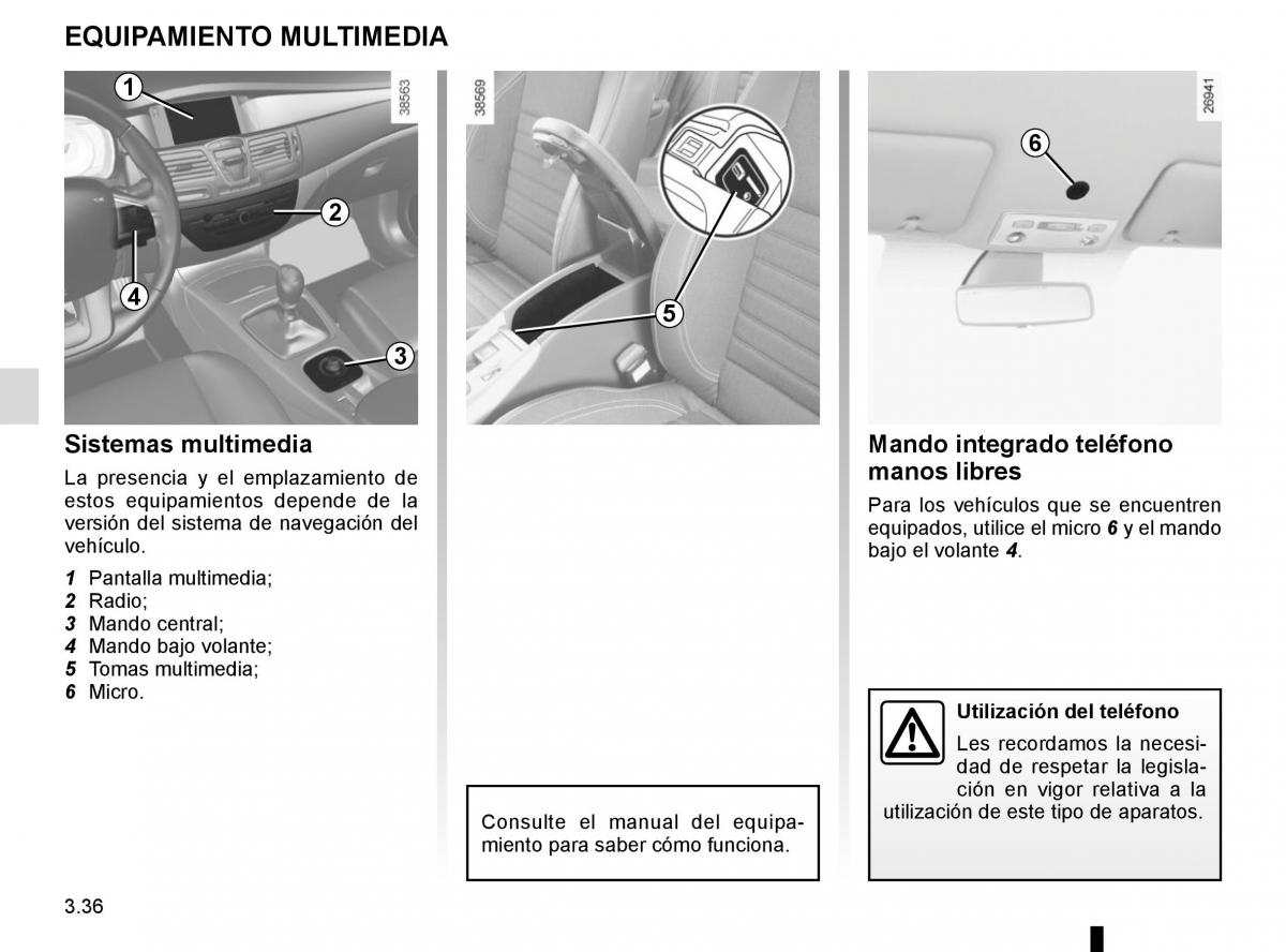 Renault Laguna III 3 manual del propietario / page 164