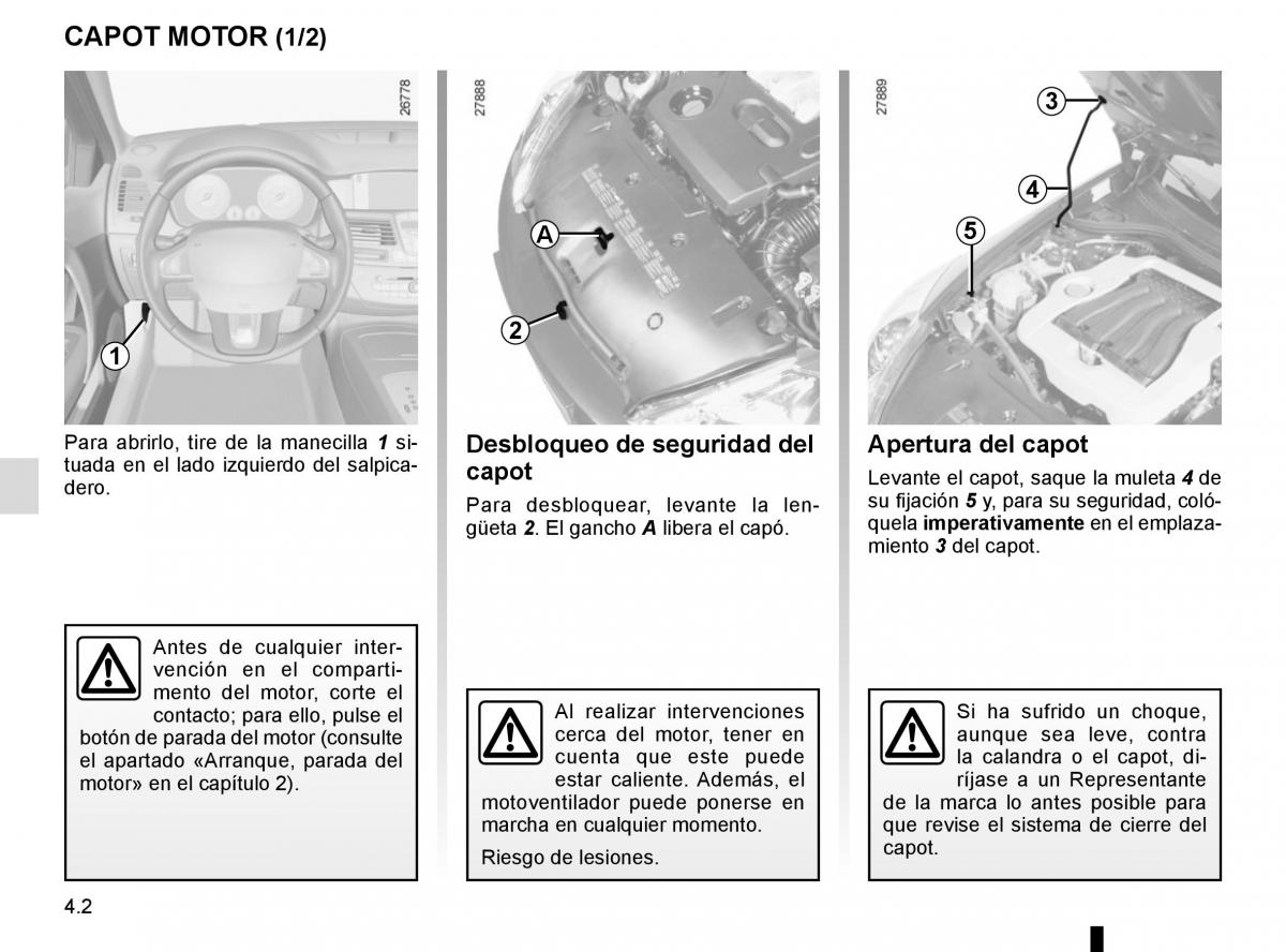 Renault Laguna III 3 manual del propietario / page 166