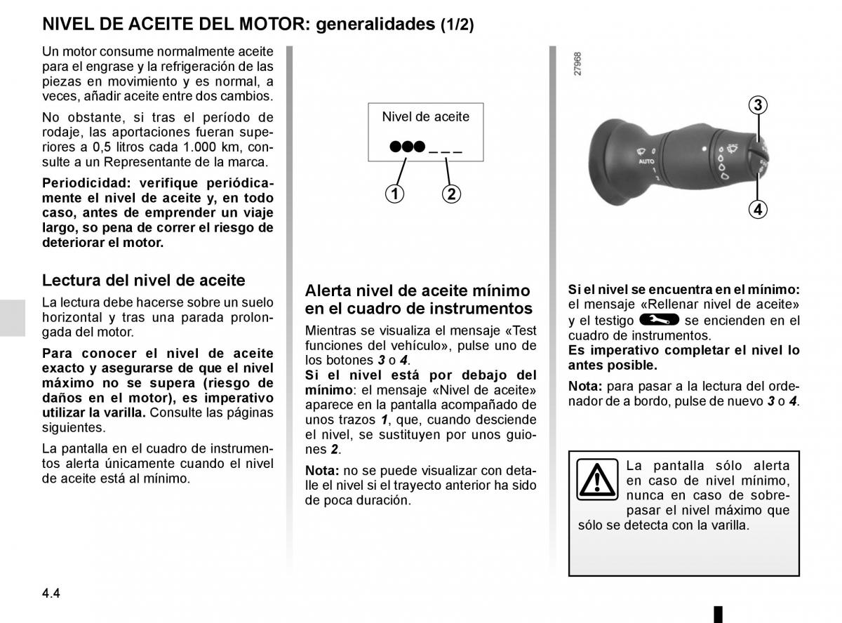 Renault Laguna III 3 manual del propietario / page 168