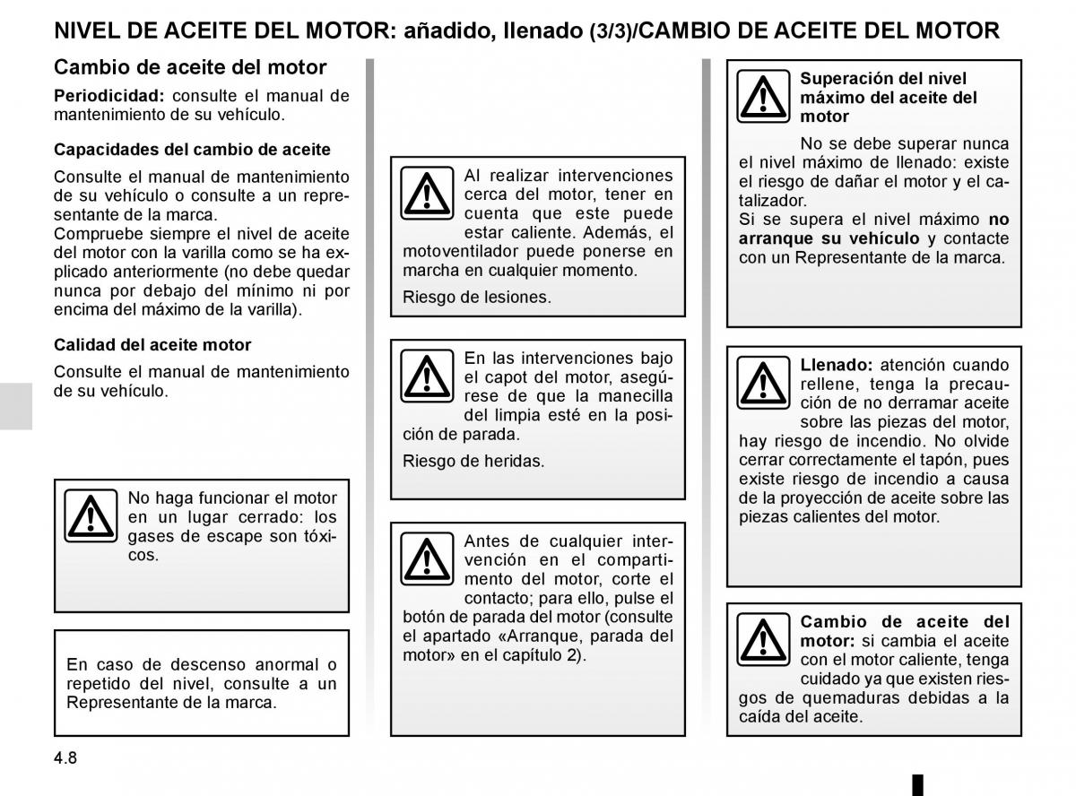 Renault Laguna III 3 manual del propietario / page 172