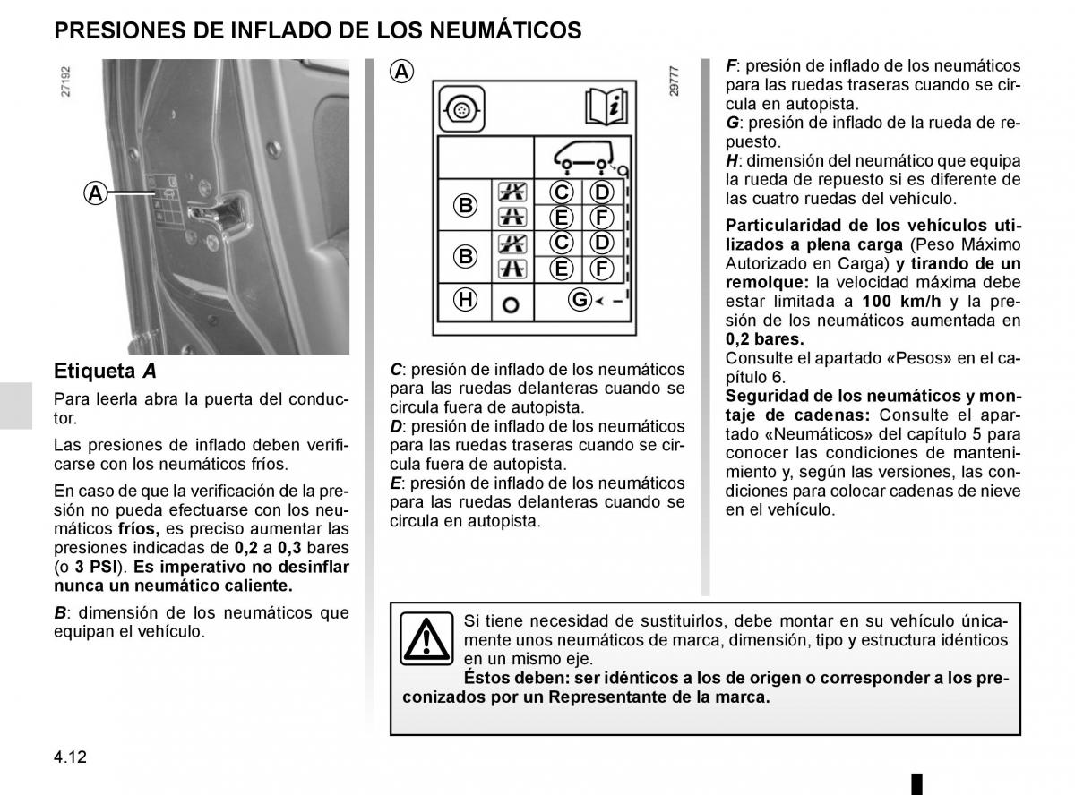 Renault Laguna III 3 manual del propietario / page 176