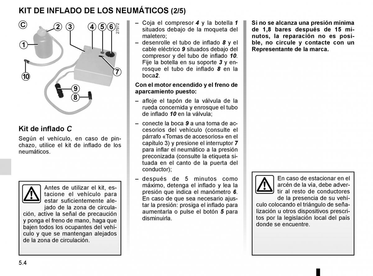 Renault Laguna III 3 manual del propietario / page 186