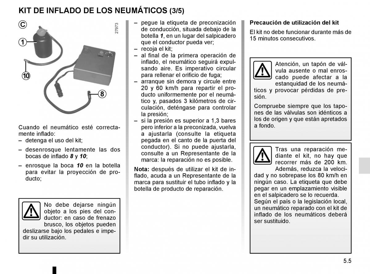 Renault Laguna III 3 manual del propietario / page 187