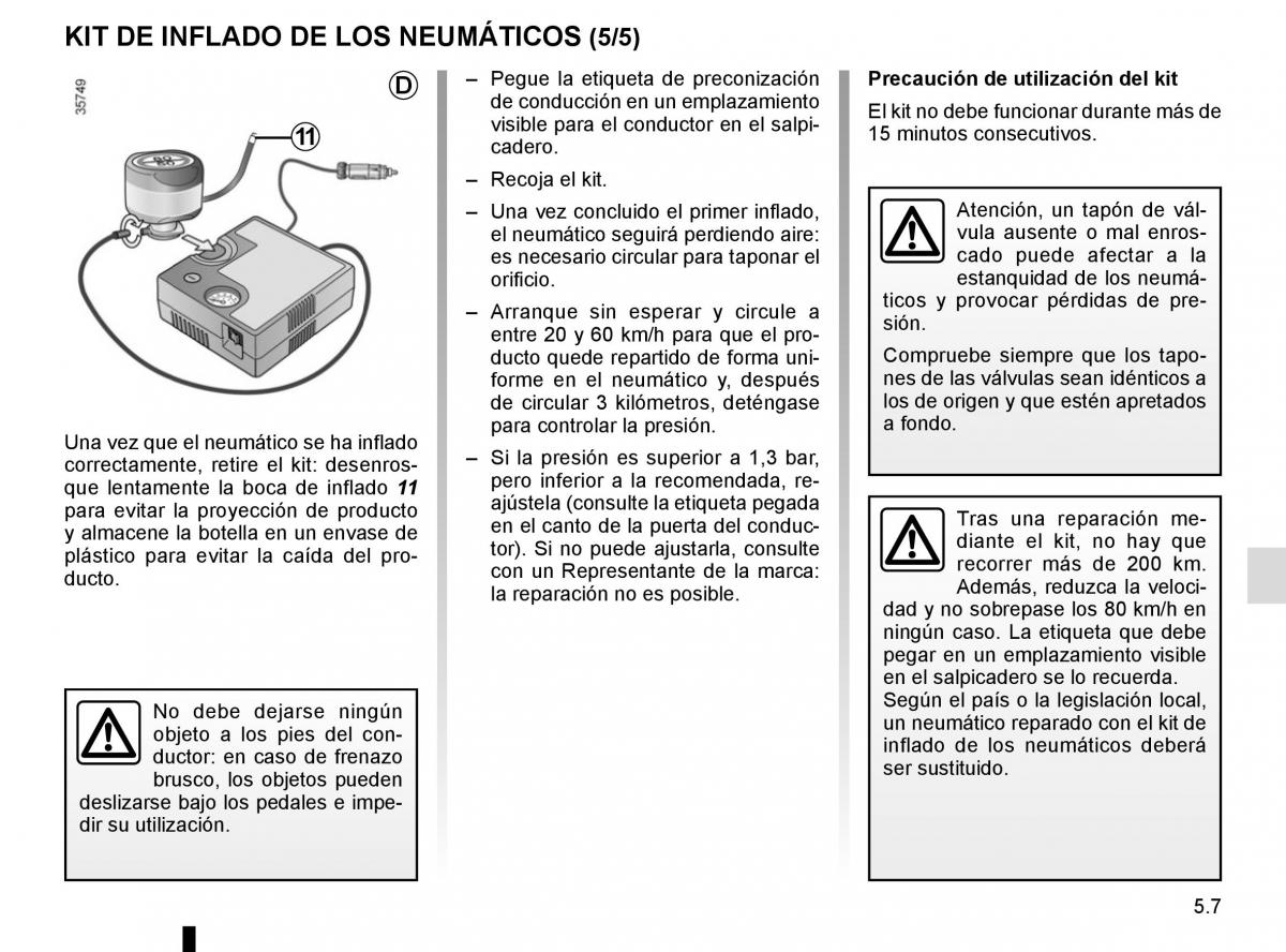 Renault Laguna III 3 manual del propietario / page 189