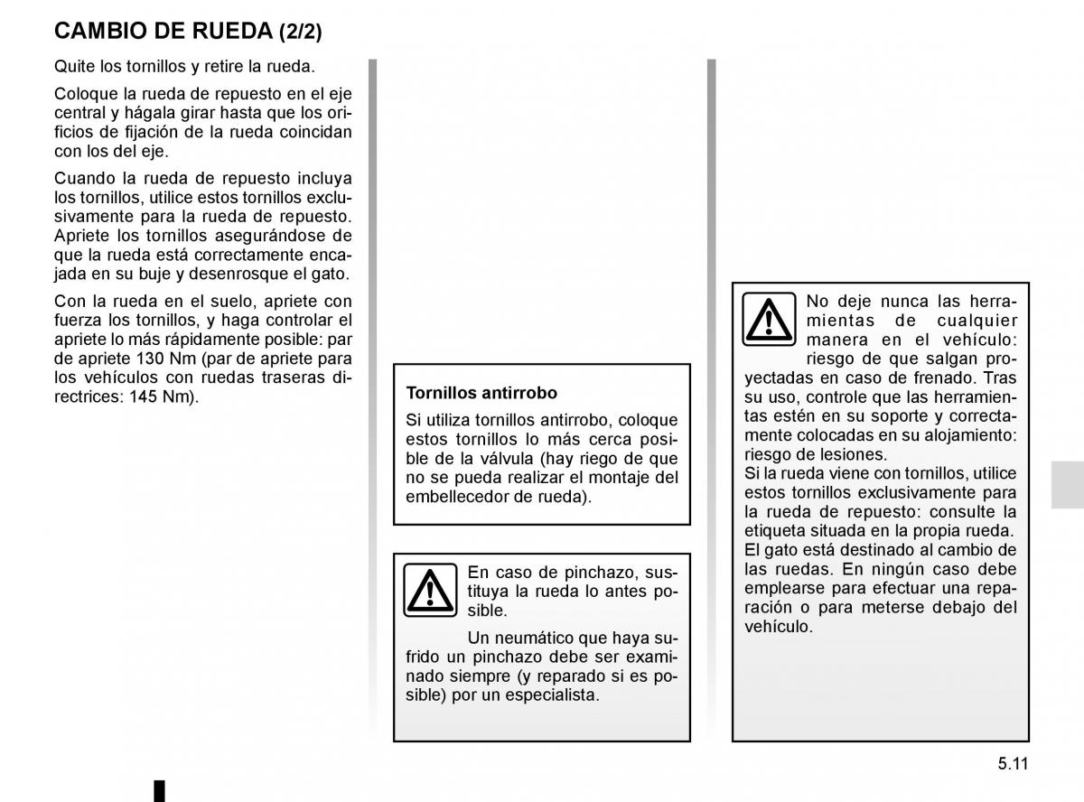 Renault Laguna III 3 manual del propietario / page 193