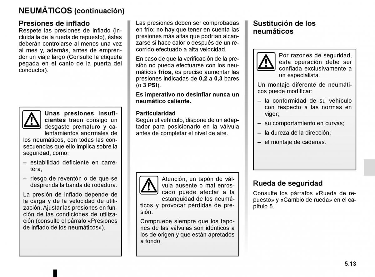 Renault Laguna III 3 manual del propietario / page 195