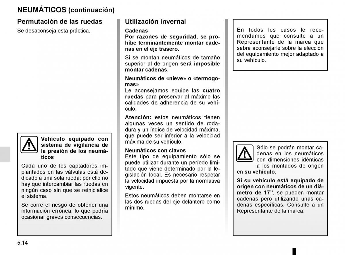 Renault Laguna III 3 manual del propietario / page 196