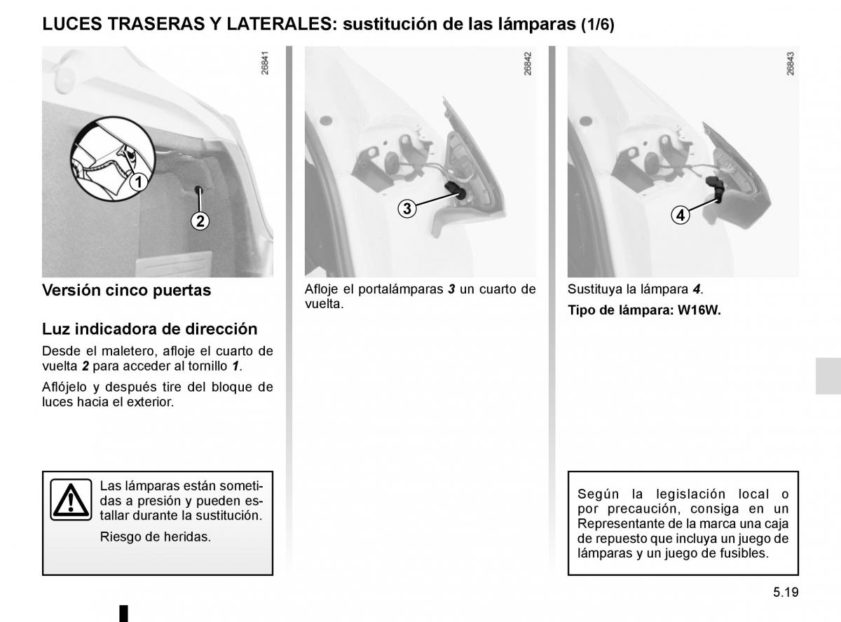 Renault Laguna III 3 manual del propietario / page 201