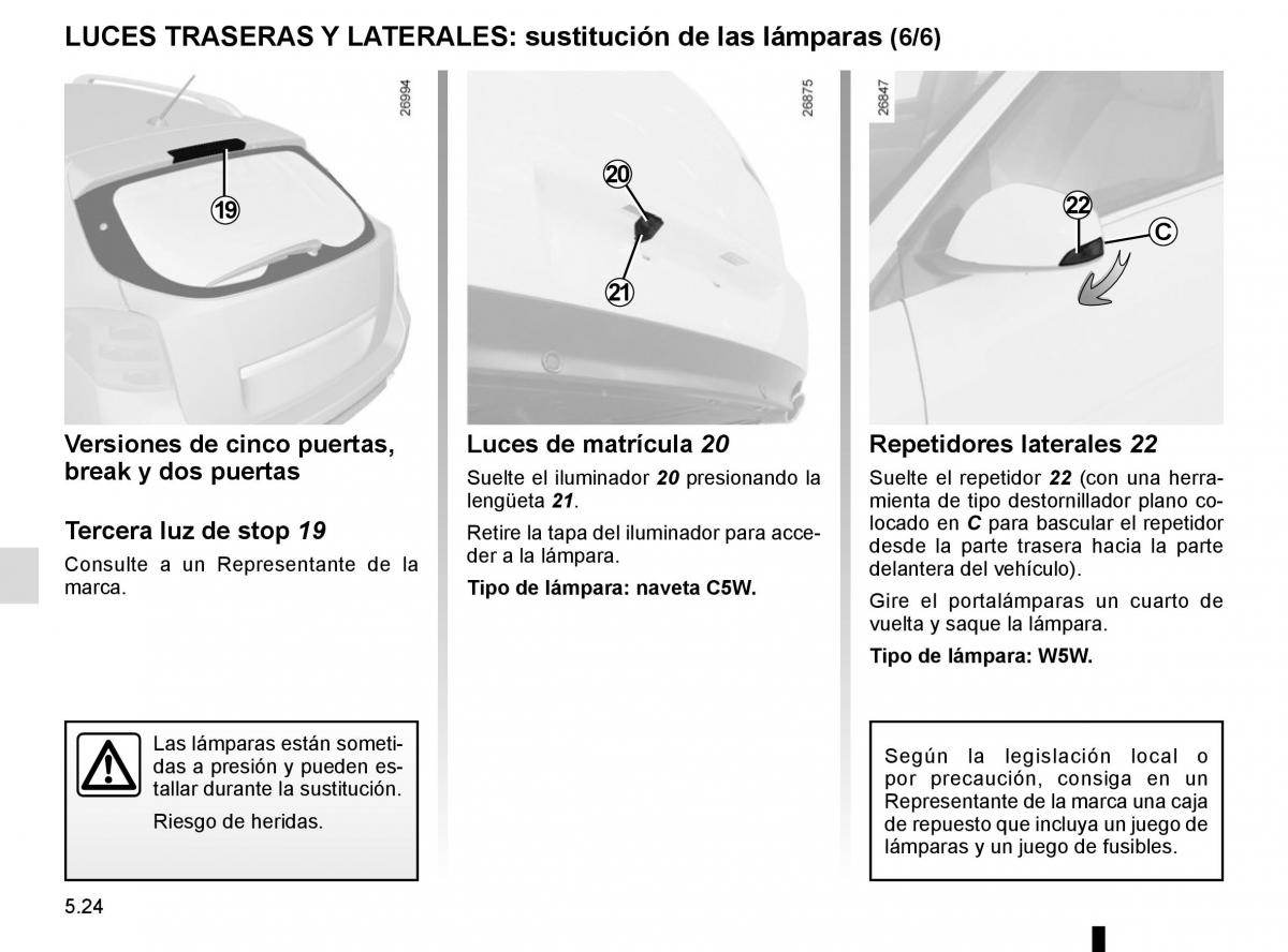 Renault Laguna III 3 manual del propietario / page 206