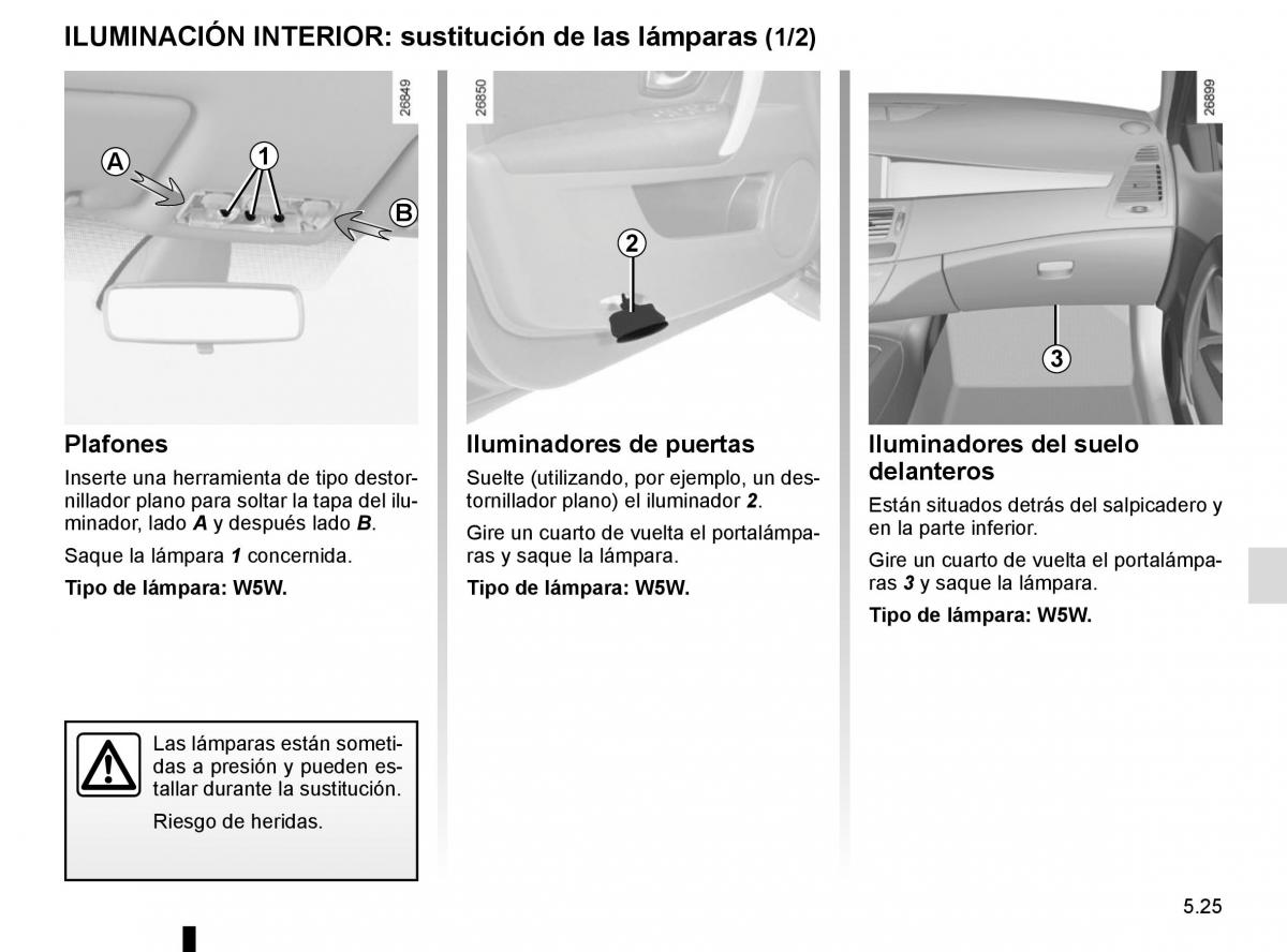 Renault Laguna III 3 manual del propietario / page 207