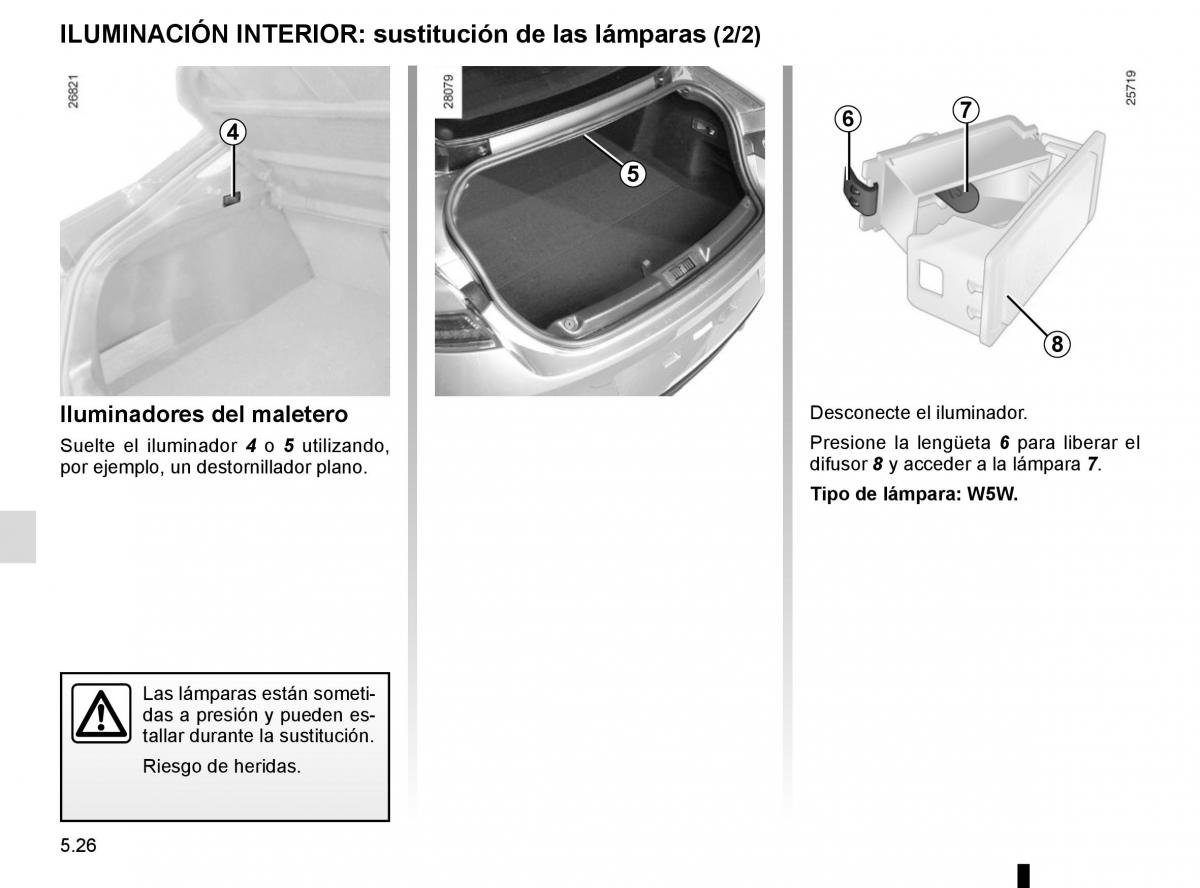 Renault Laguna III 3 manual del propietario / page 208