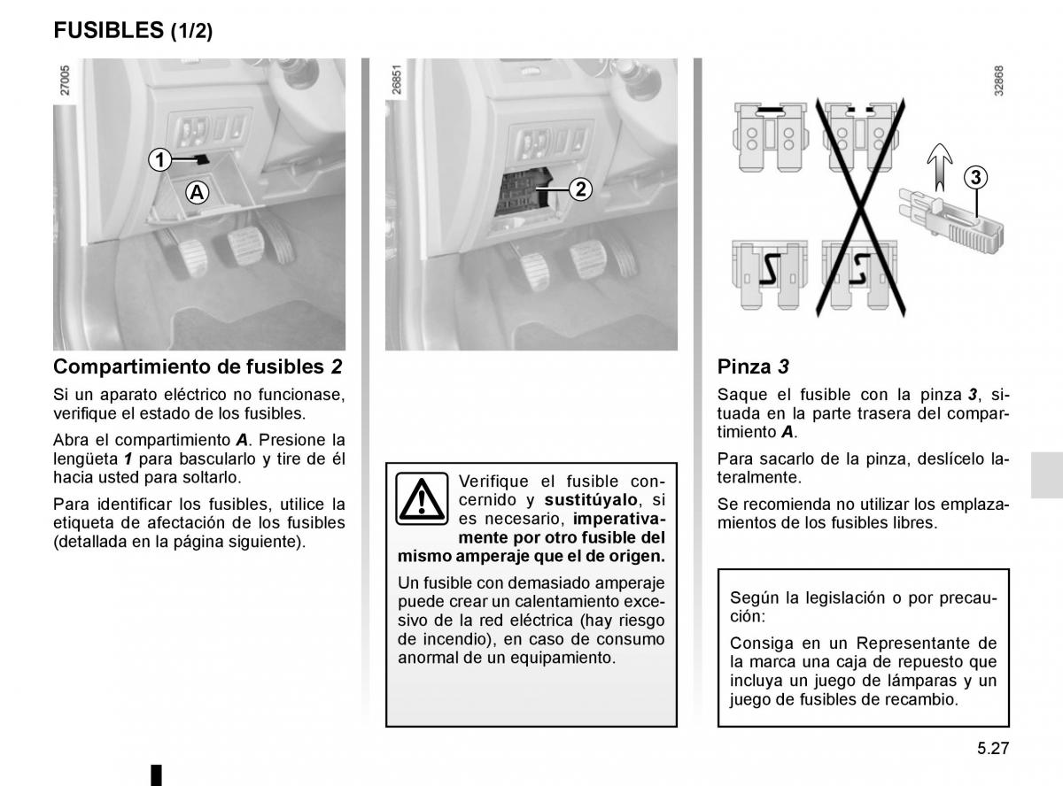 Renault Laguna III 3 manual del propietario / page 209