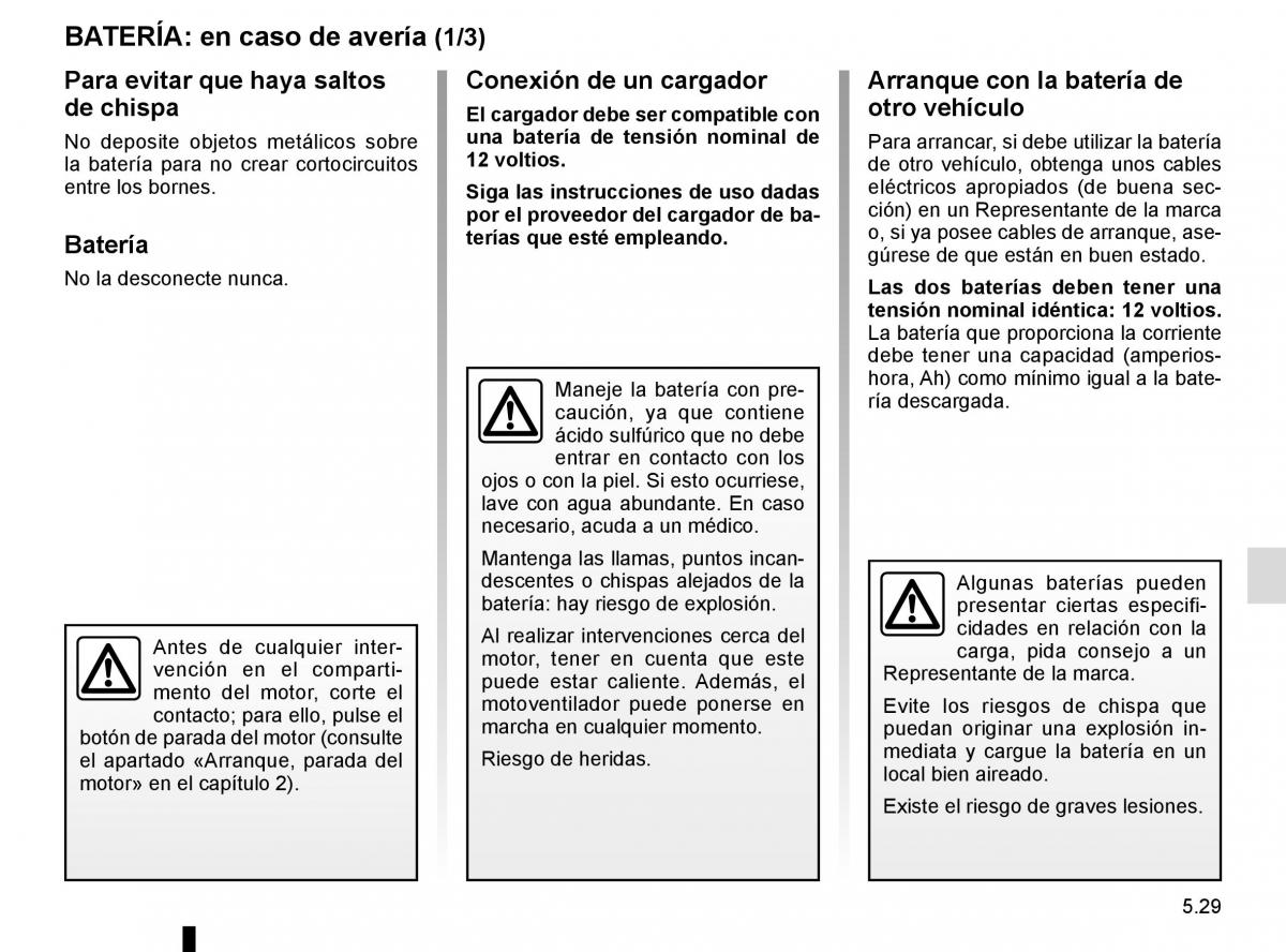 Renault Laguna III 3 manual del propietario / page 211