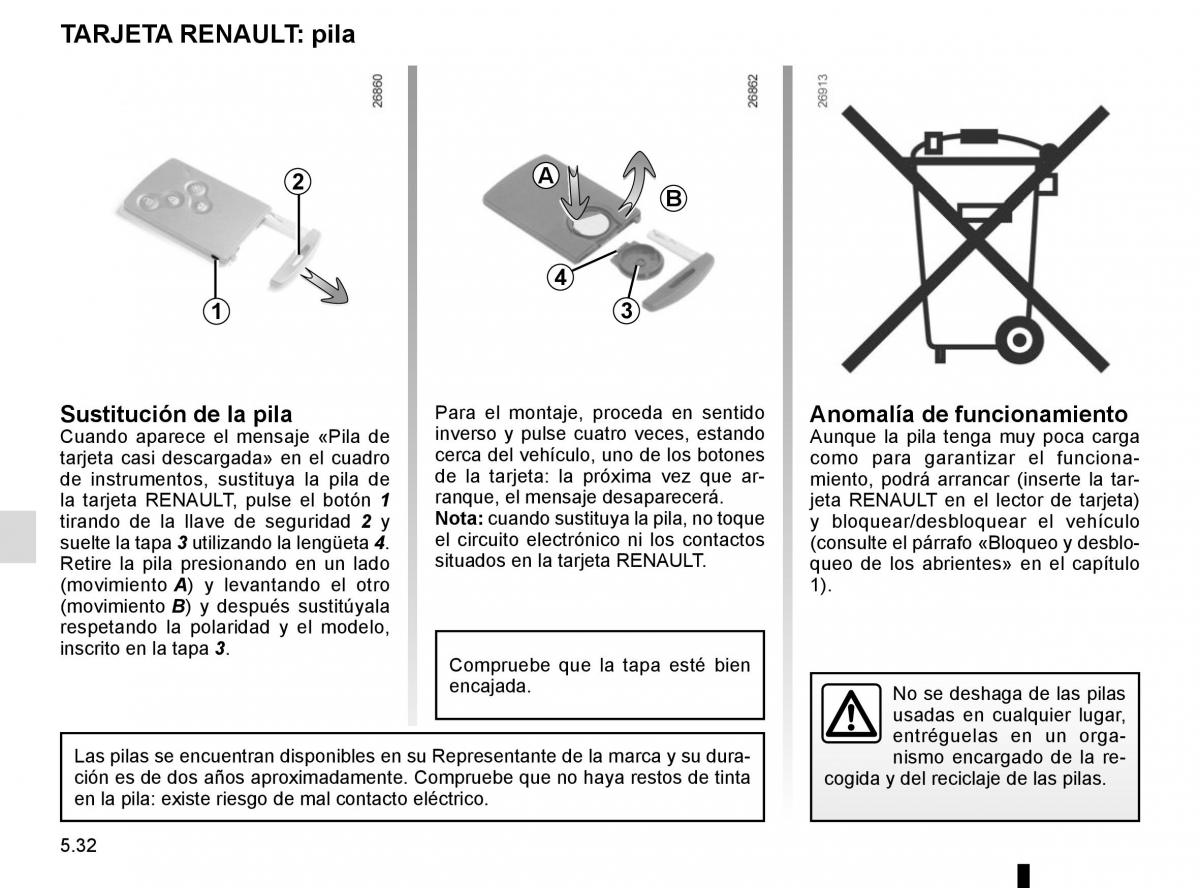 Renault Laguna III 3 manual del propietario / page 214