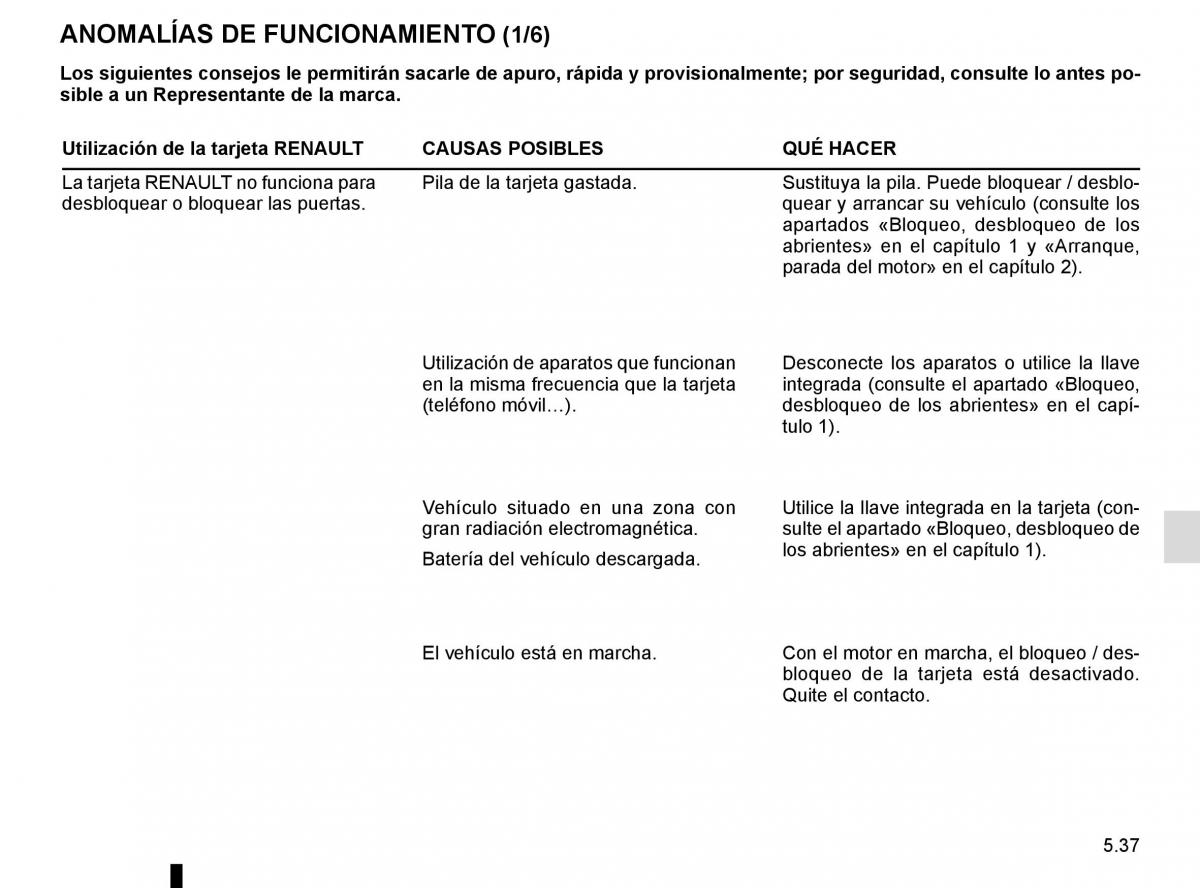 Renault Laguna III 3 manual del propietario / page 219