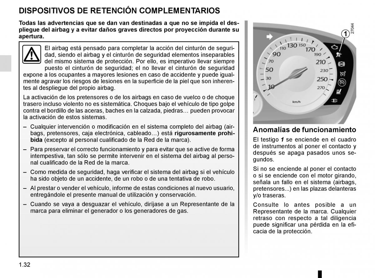 Renault Laguna III 3 manual del propietario / page 38