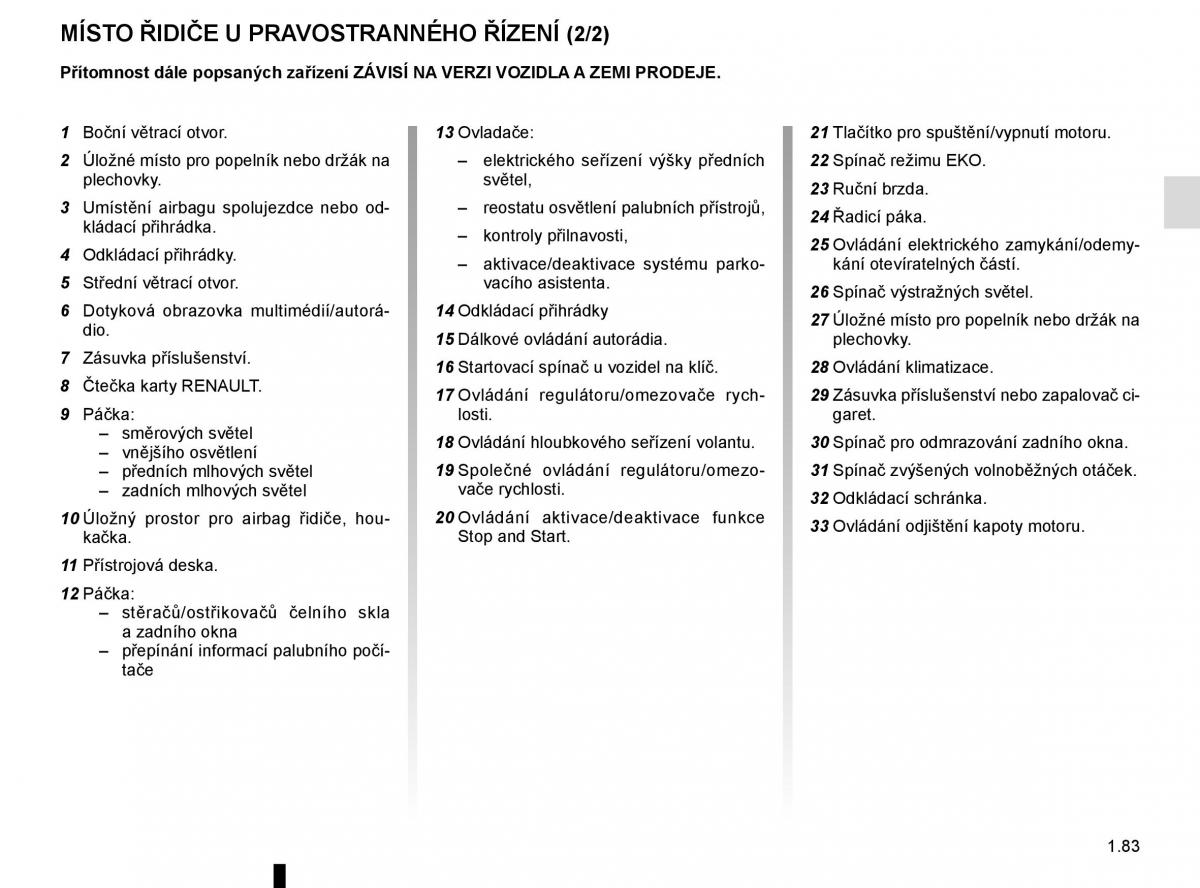 Renault Trafic III 3 navod k obsludze / page 89