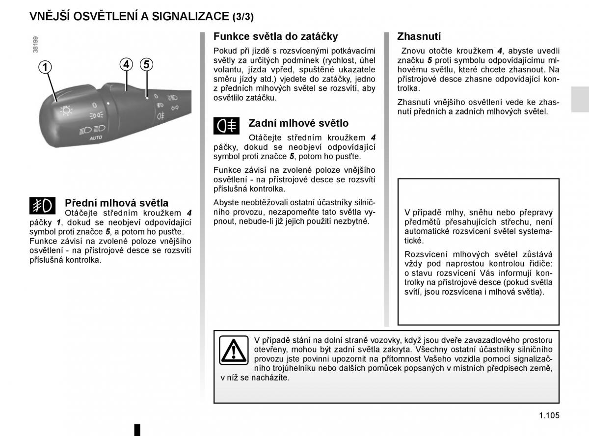 Renault Trafic III 3 navod k obsludze / page 111