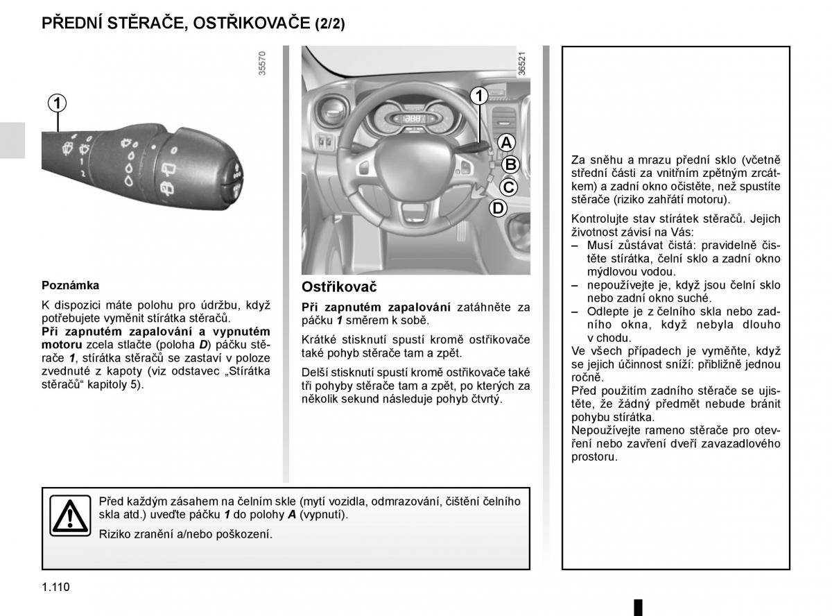 Renault Trafic III 3 navod k obsludze / page 116