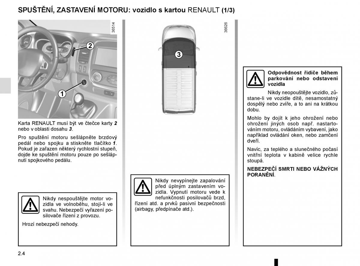 Renault Trafic III 3 navod k obsludze / page 128