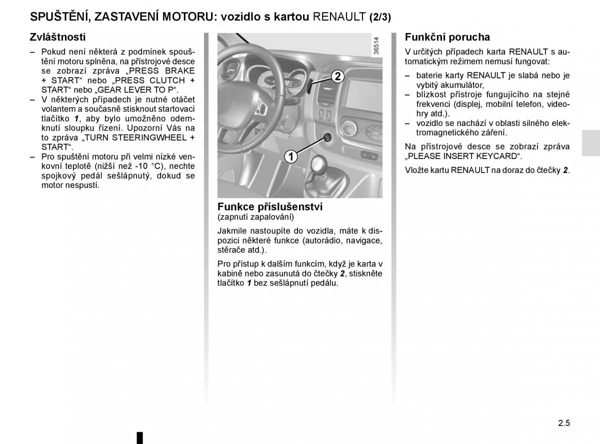 Renault Trafic III 3 navod k obsludze / page 129