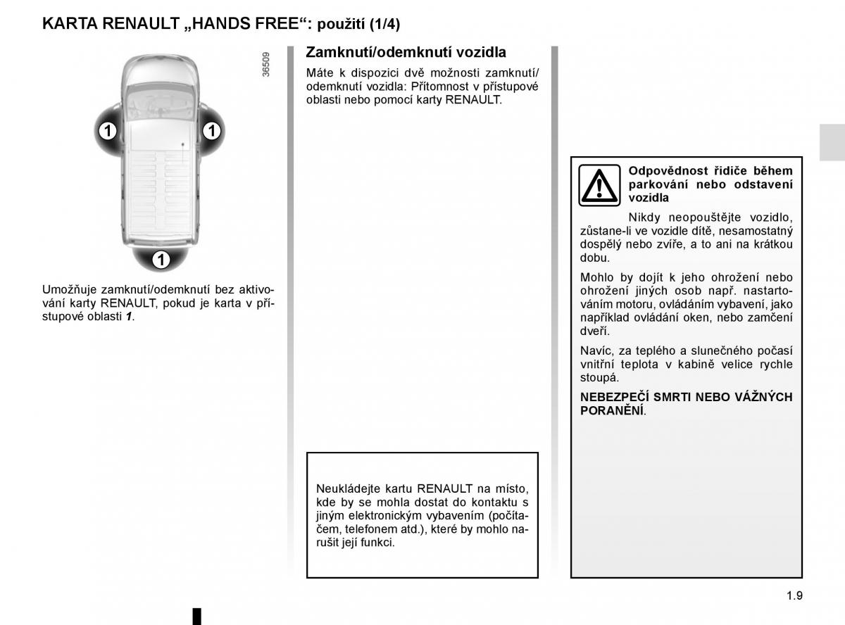 Renault Trafic III 3 navod k obsludze / page 15