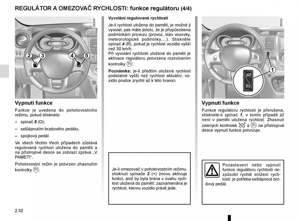 Renault Trafic III 3 navod k obsludze / page 156