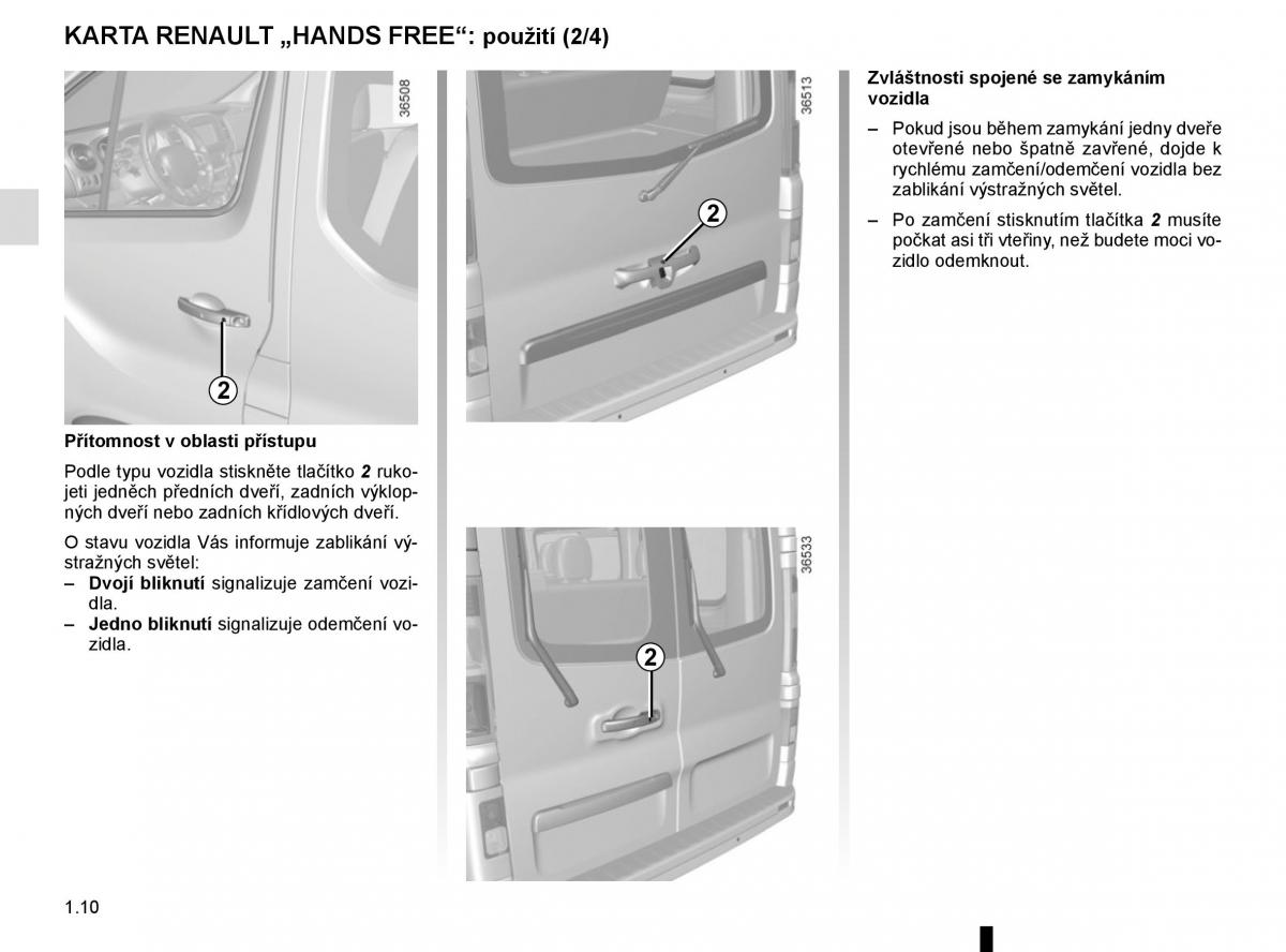 Renault Trafic III 3 navod k obsludze / page 16