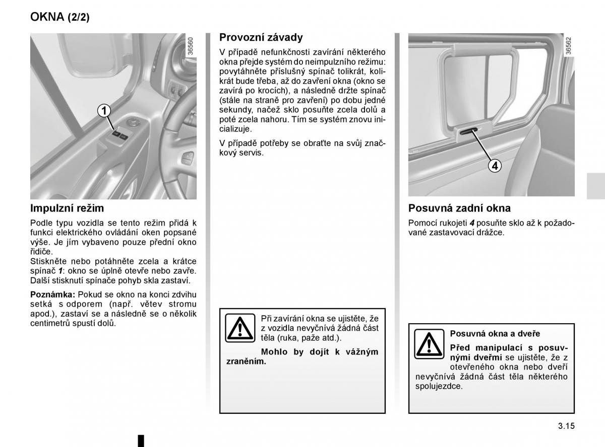 Renault Trafic III 3 navod k obsludze / page 177