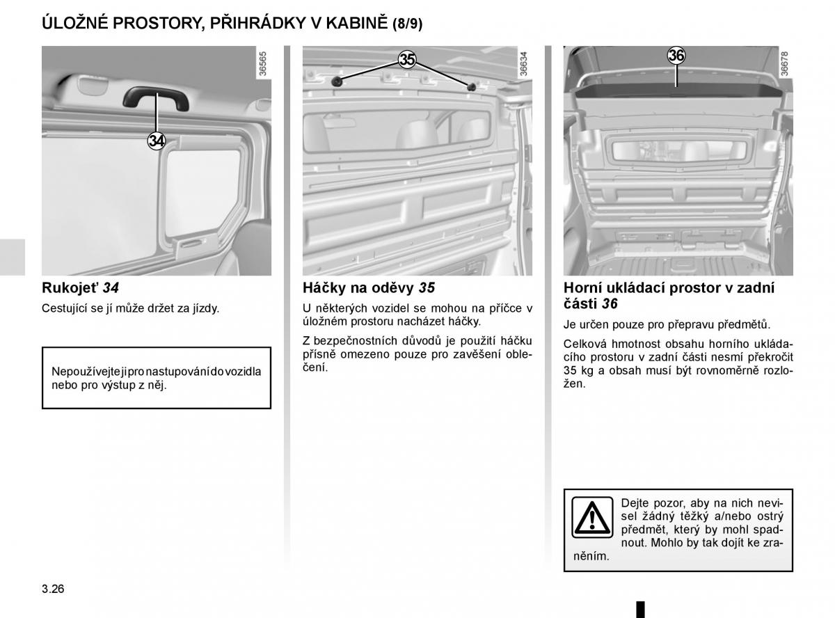 Renault Trafic III 3 navod k obsludze / page 188