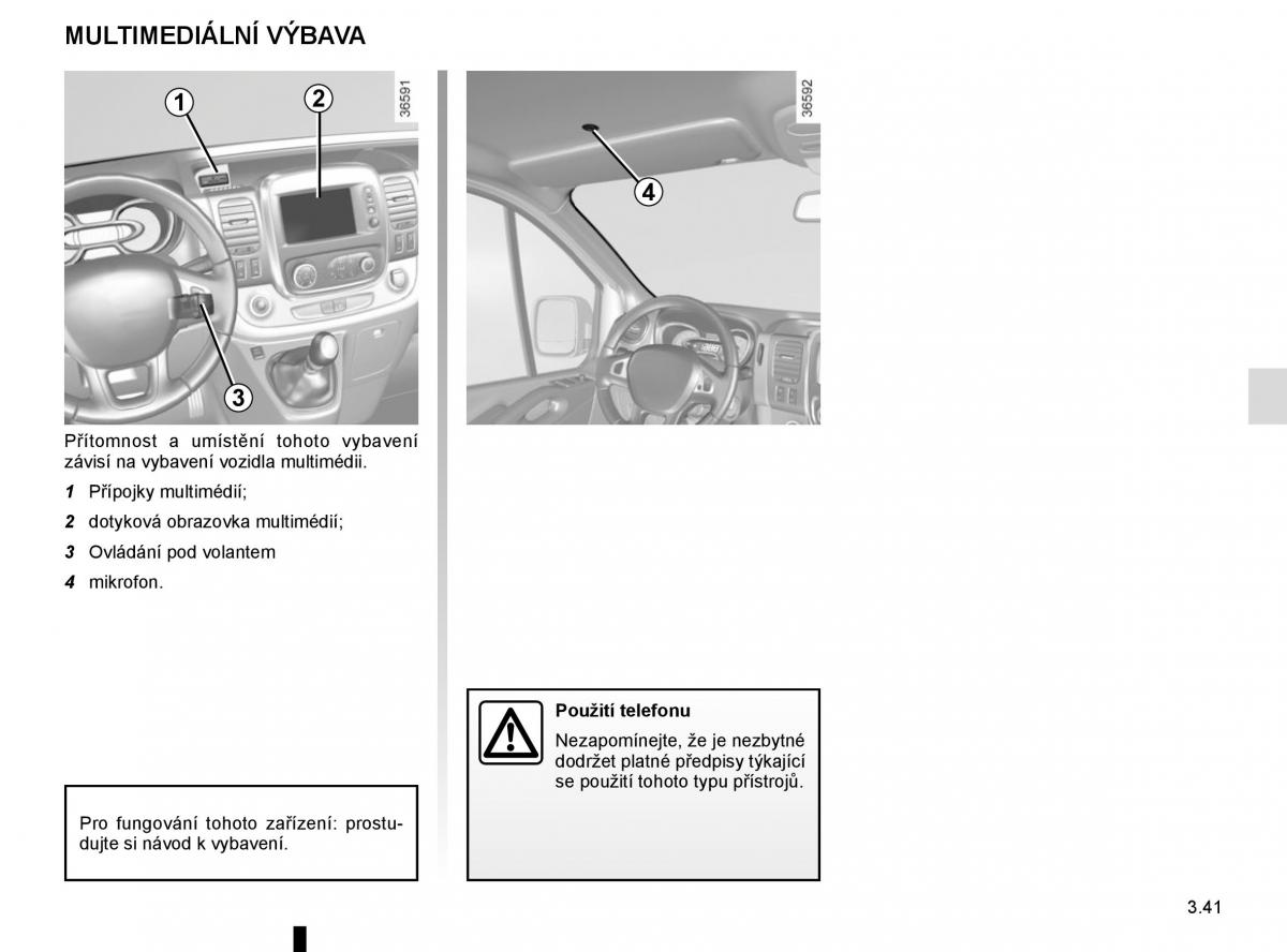 Renault Trafic III 3 navod k obsludze / page 203