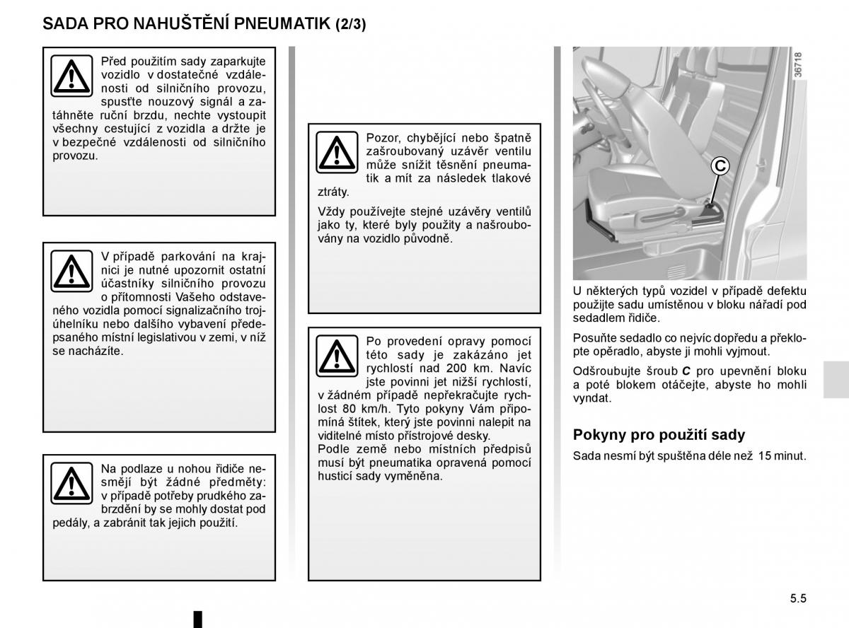 Renault Trafic III 3 navod k obsludze / page 225