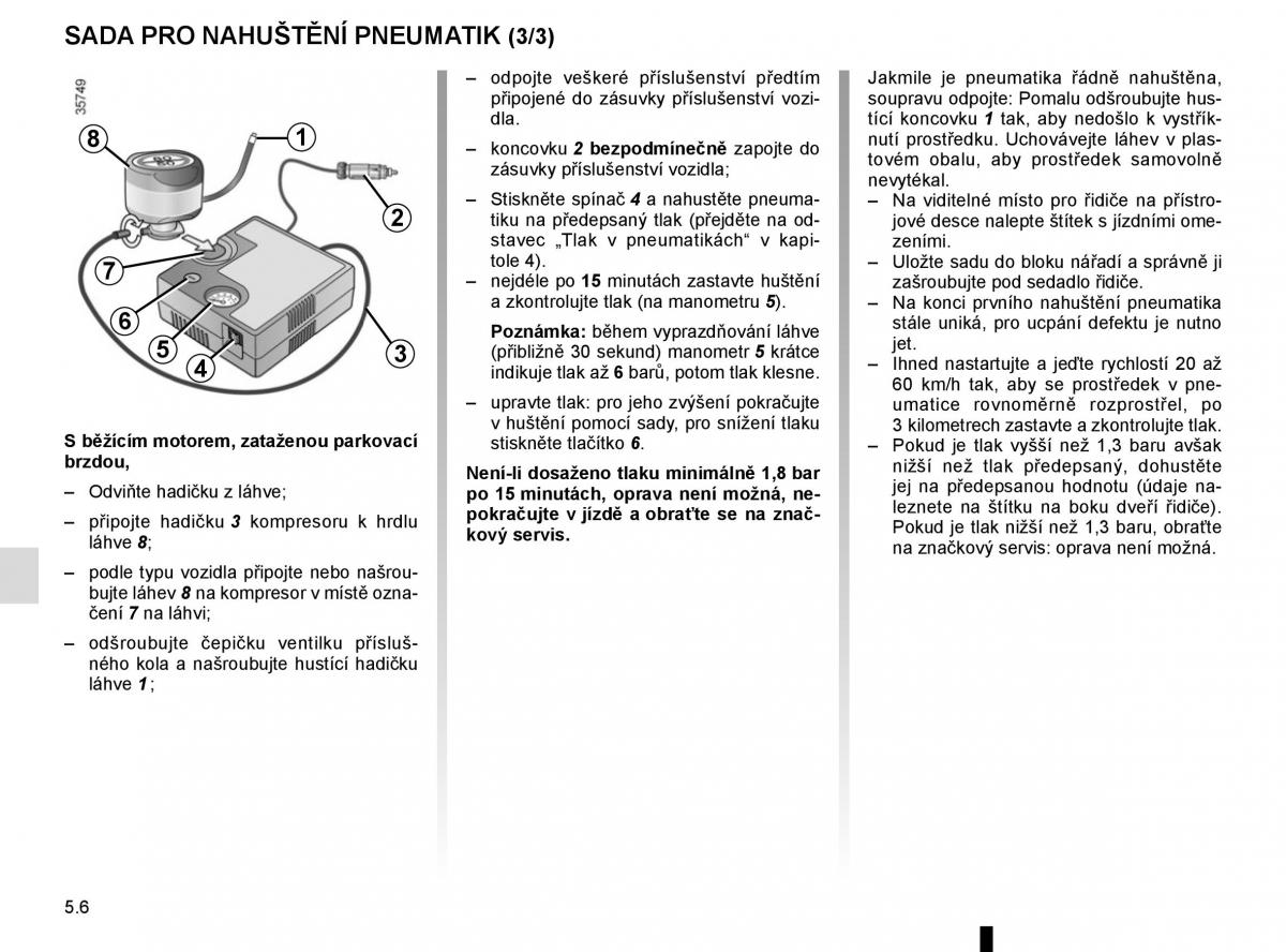 Renault Trafic III 3 navod k obsludze / page 226