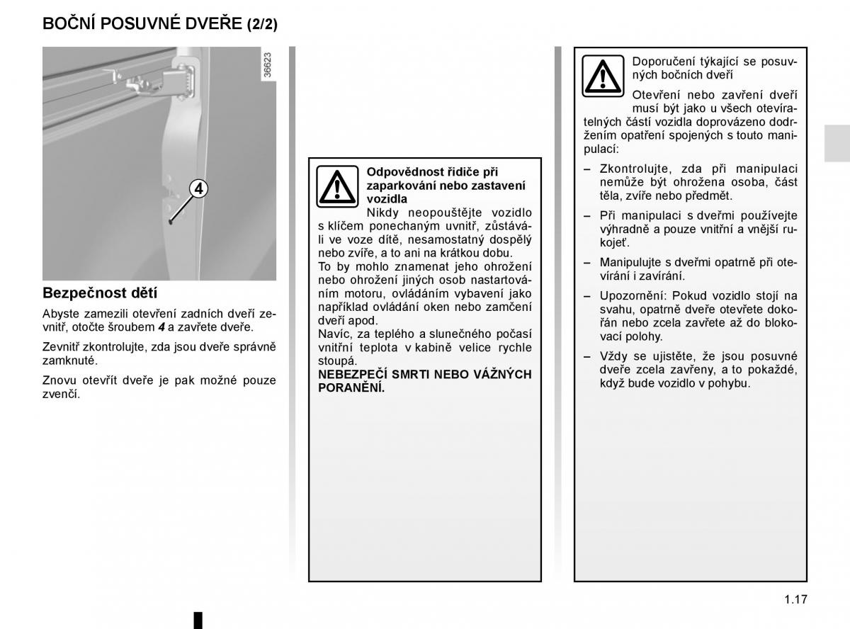 Renault Trafic III 3 navod k obsludze / page 23